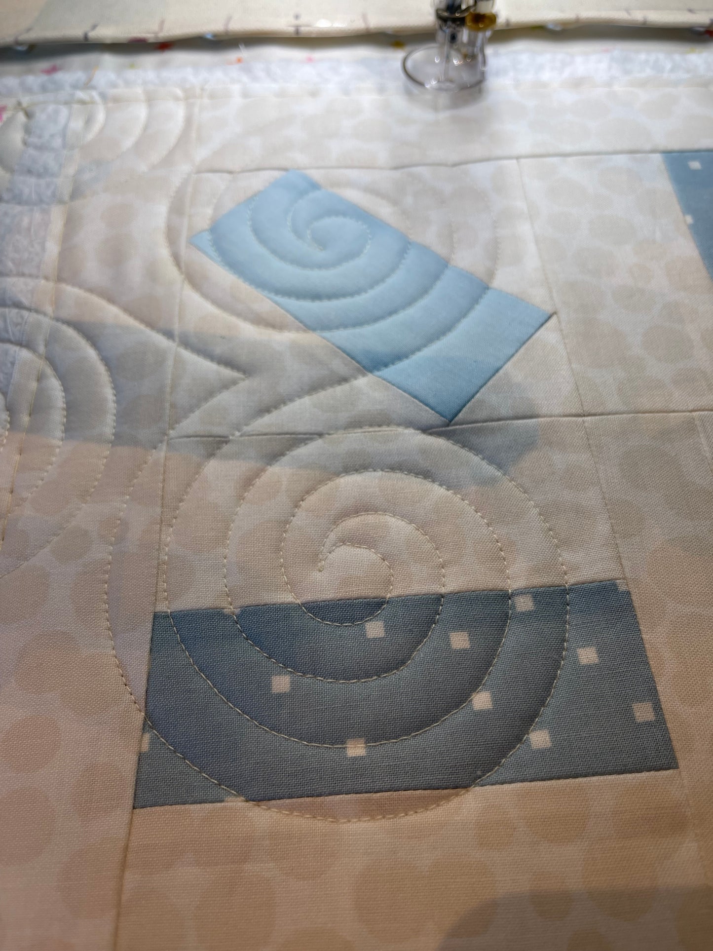 So sieht der Pattern vom Groovy Board dann auf dem Quilt aus!