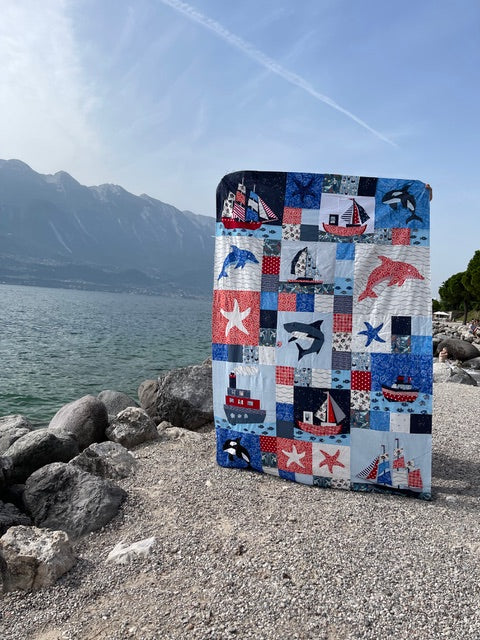 Hauptgewinn von Bernina: ein Nähwochenende meiner Wahl für diesen Sail Away Quilt